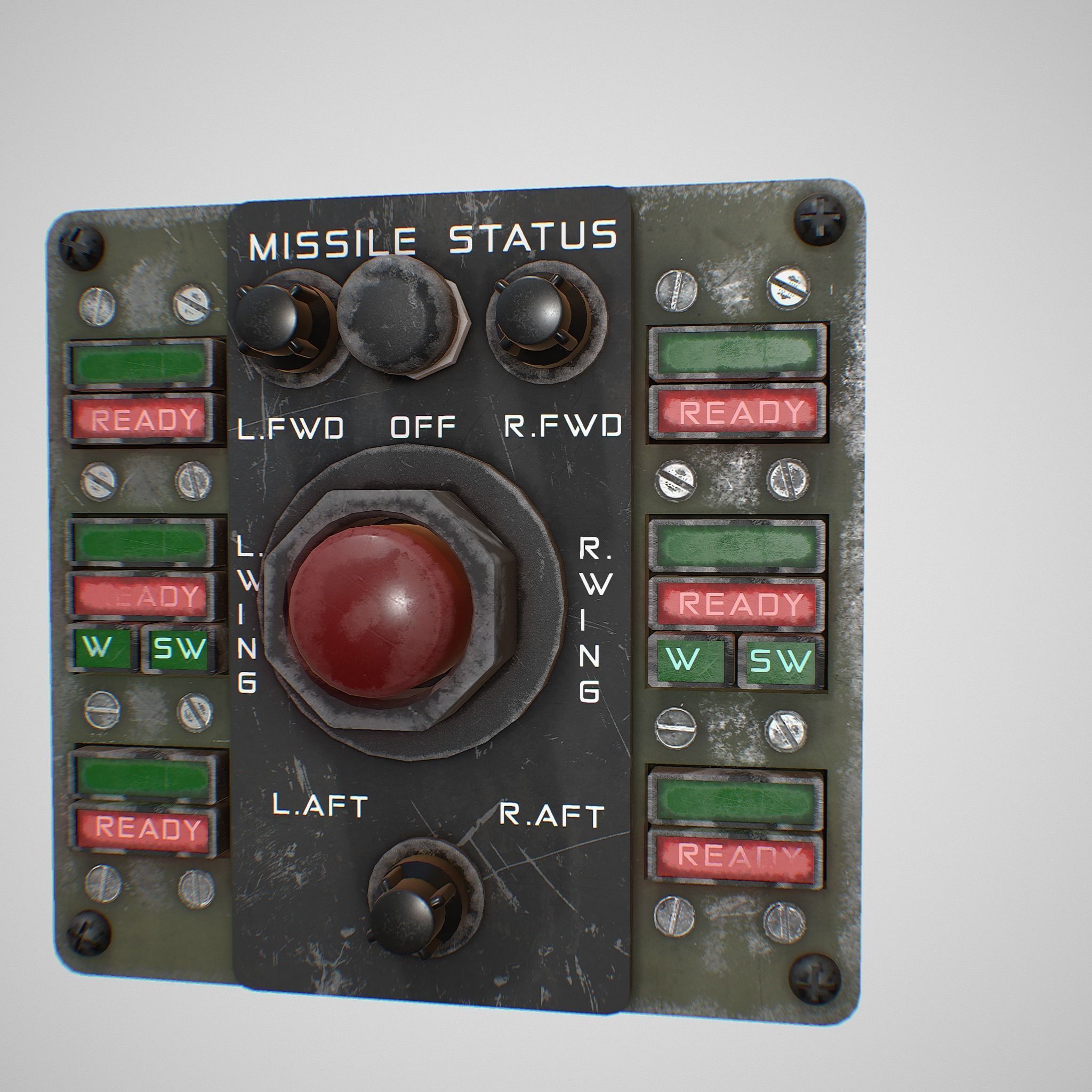 Missile Control Panel Low-poly 3D model_2