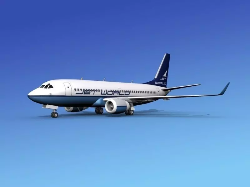 Boeing 737-700ER Jet World 3D model_0