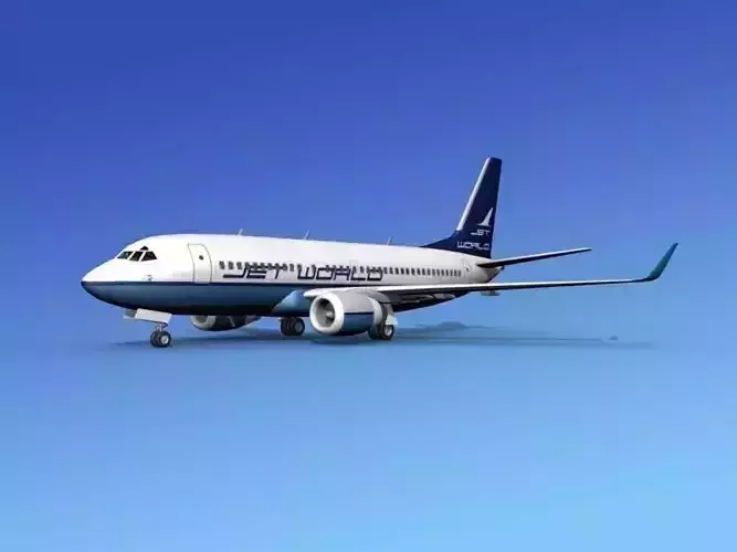 Boeing 737-700ER Jet World 3D model Boeing 737-700ER Jet World 3D model