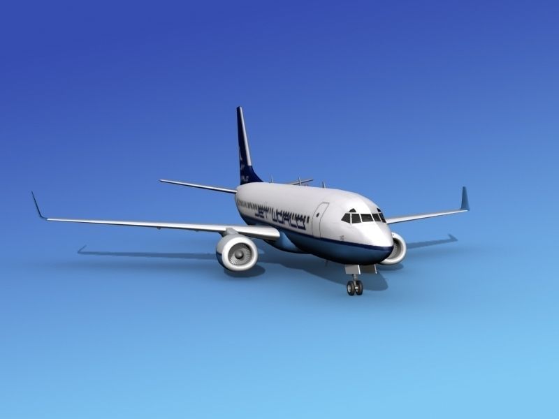 Boeing 737-700ER Jet World 3D model_2