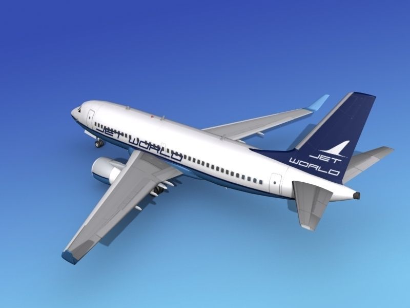 Boeing 737-700ER Jet World 3D model_8
