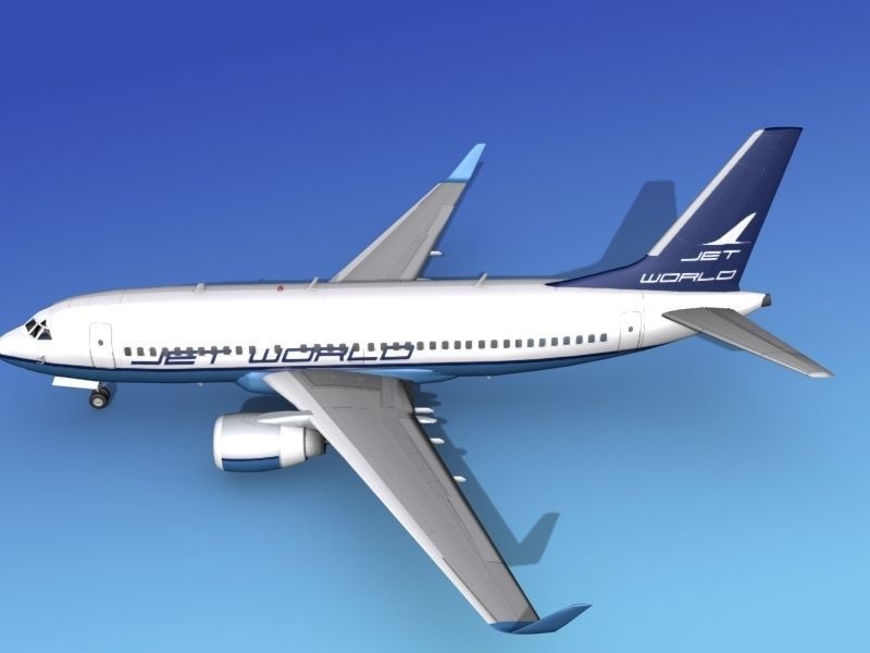 Boeing 737-700ER Jet World 3D model_10