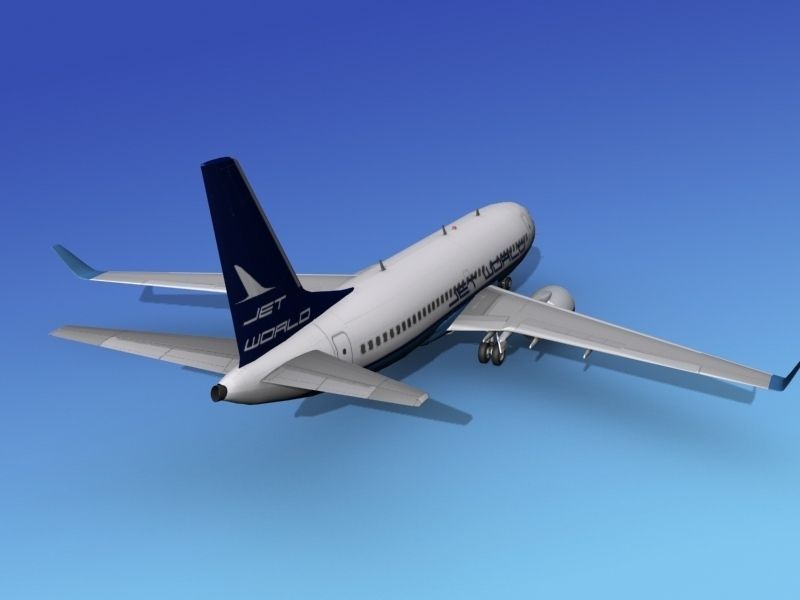 Boeing 737-700ER Jet World 3D model_6