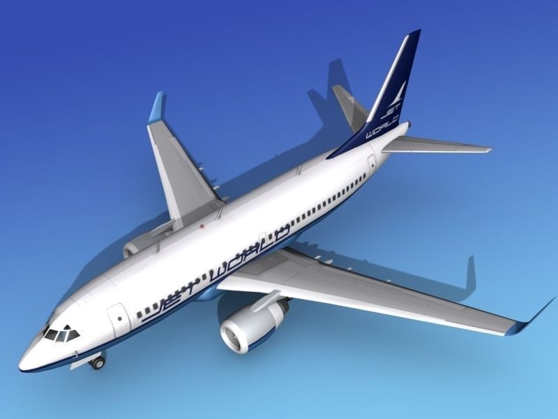 Boeing 737-700ER Jet World 3D model_9