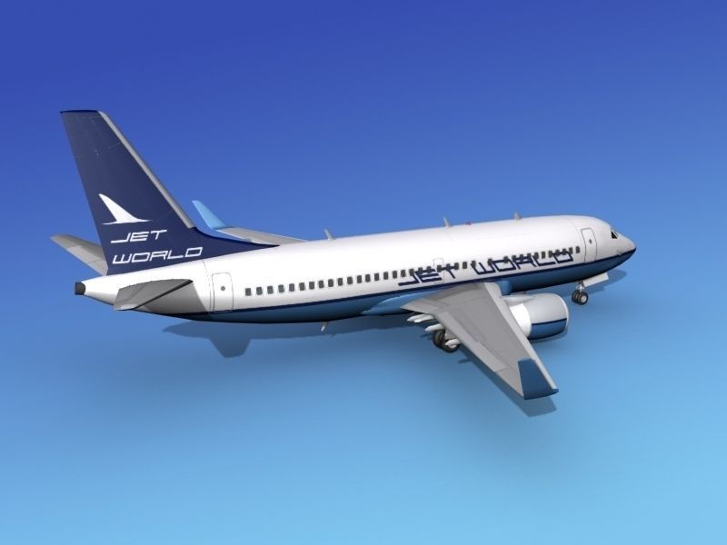 Boeing 737-700ER Jet World 3D model_4