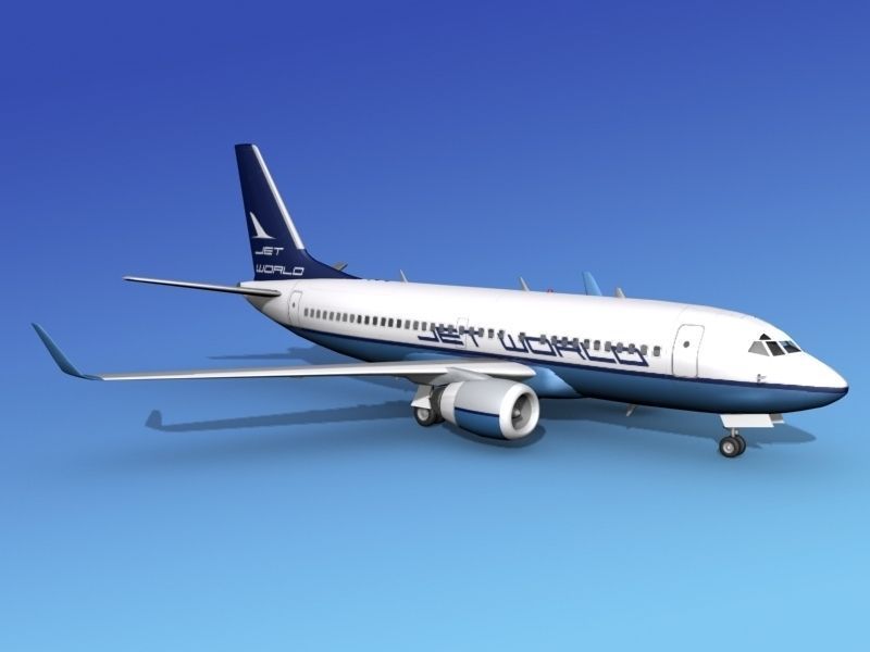 Boeing 737-700ER Jet World 3D model_3