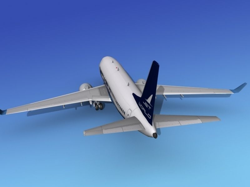 Boeing 737-700ER Jet World 3D model_7
