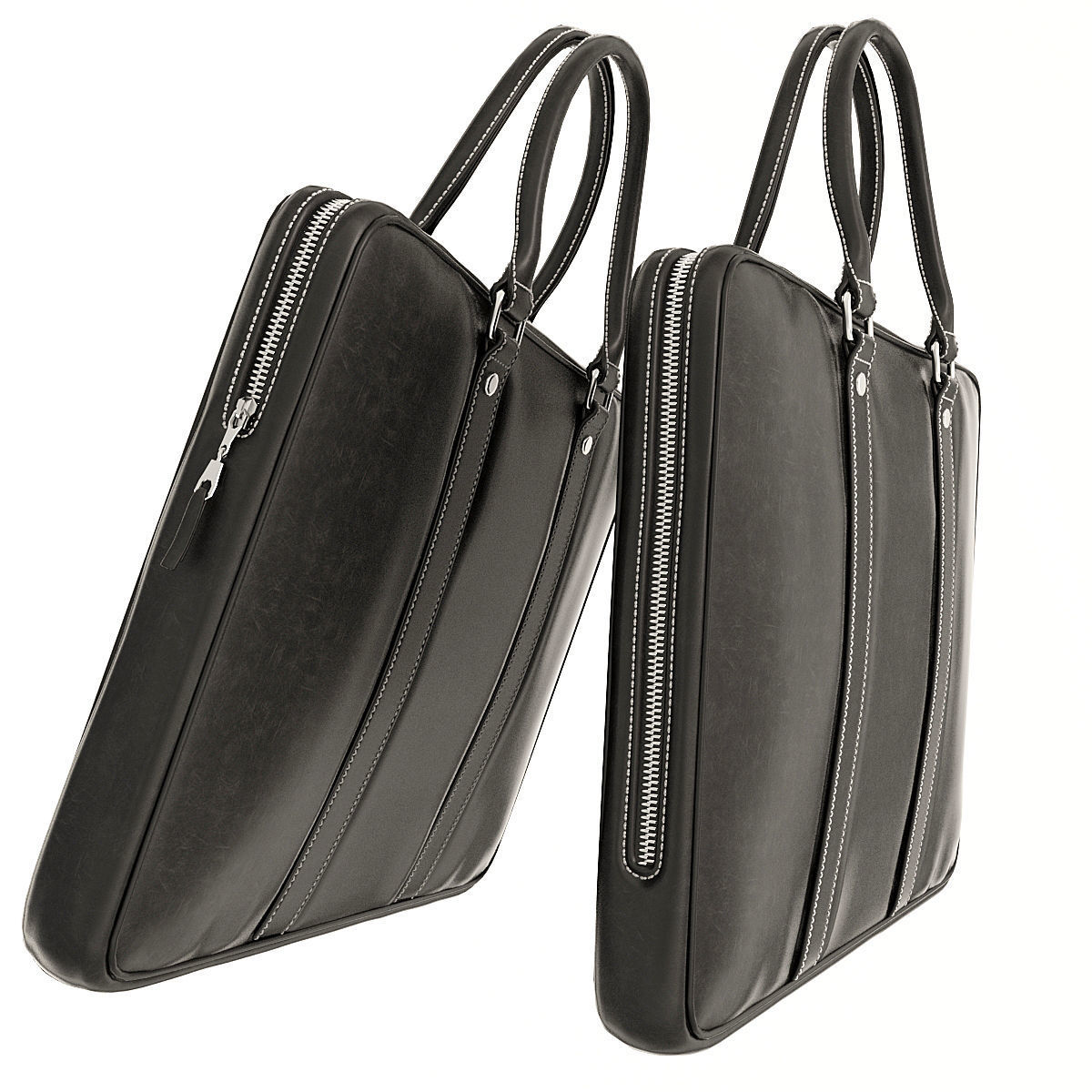 Leather Briefcases 3D model_14