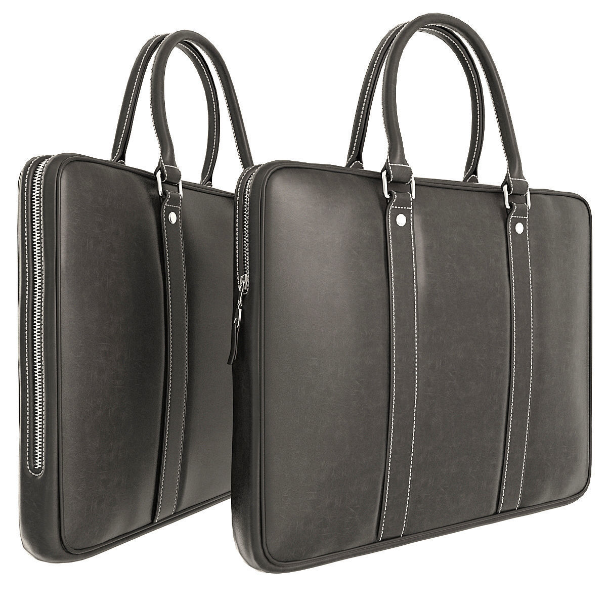Leather Briefcases 3D model_12