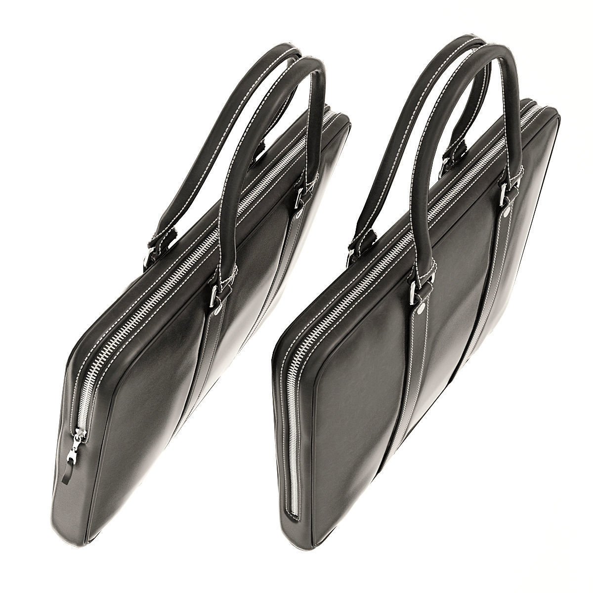 Leather Briefcases 3D model_13