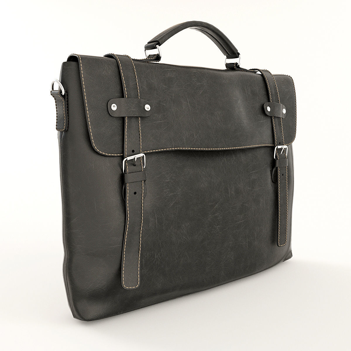 Leather Briefcases 3D model_34