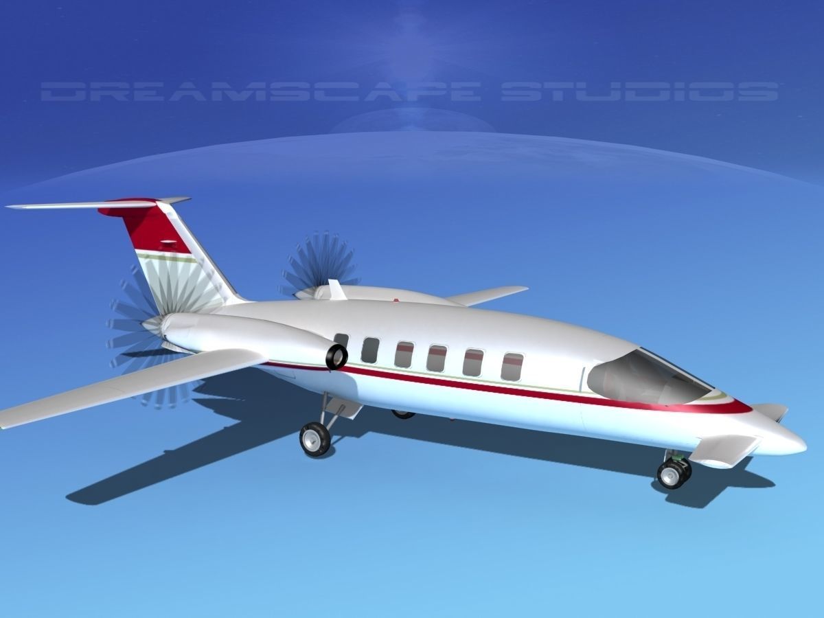 Piaggio P180 Avanti V15 3D model_4