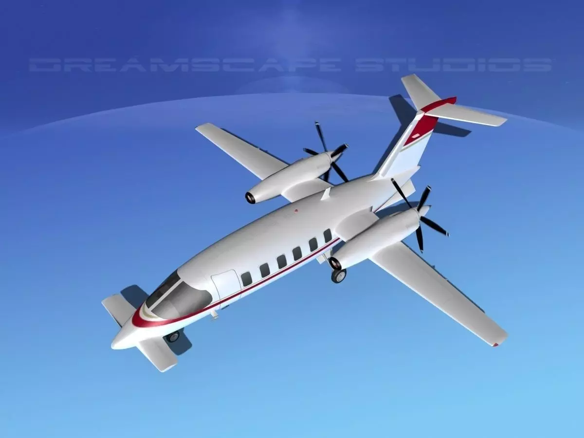 Piaggio P180 Avanti V15 3D model_0