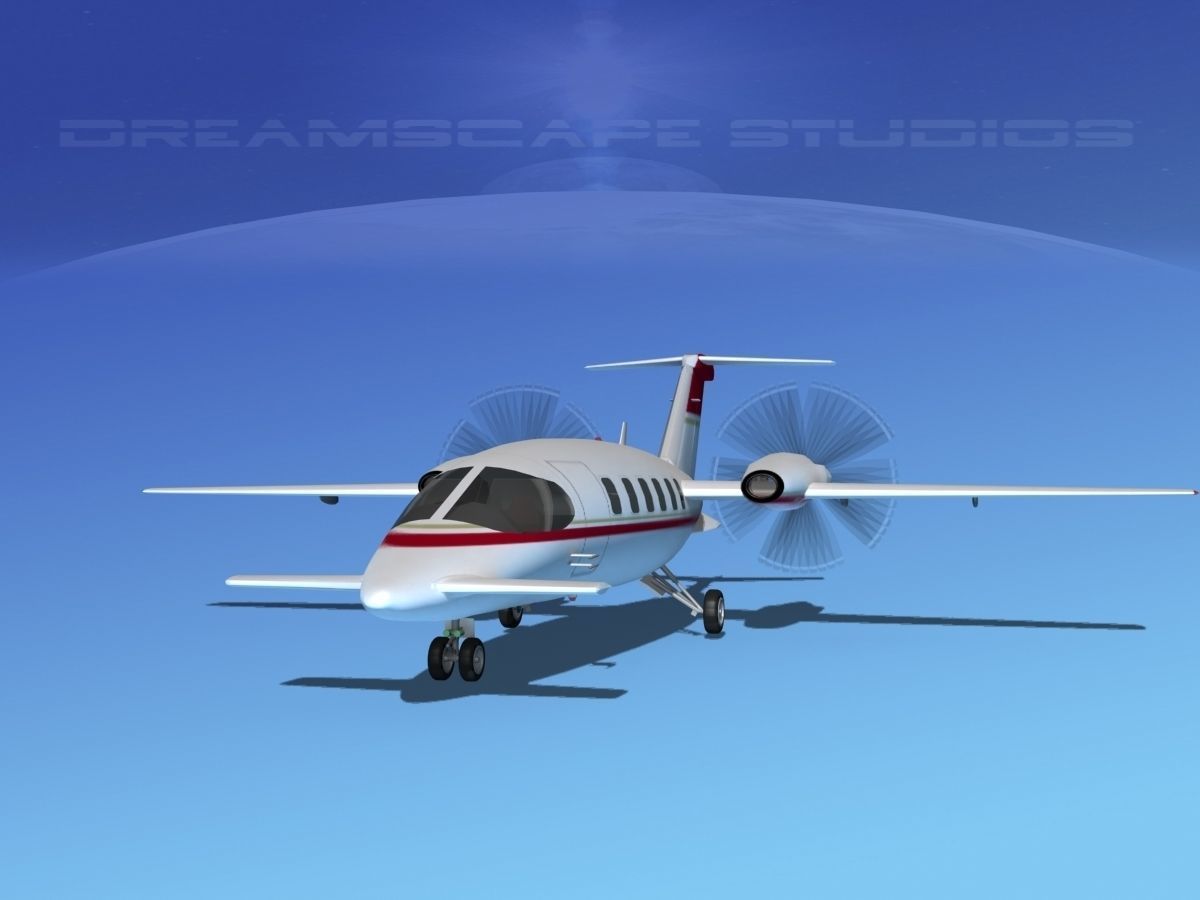Piaggio P180 Avanti V15 3D model_2