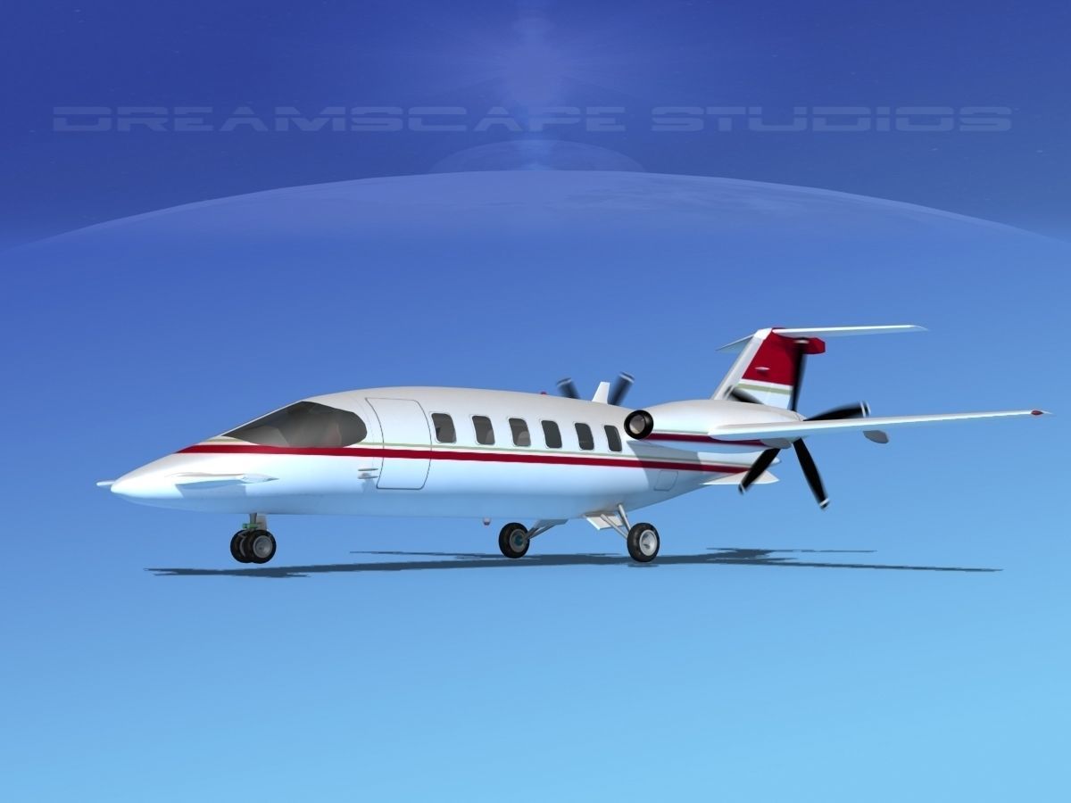 Piaggio P180 Avanti V15 3D model_1