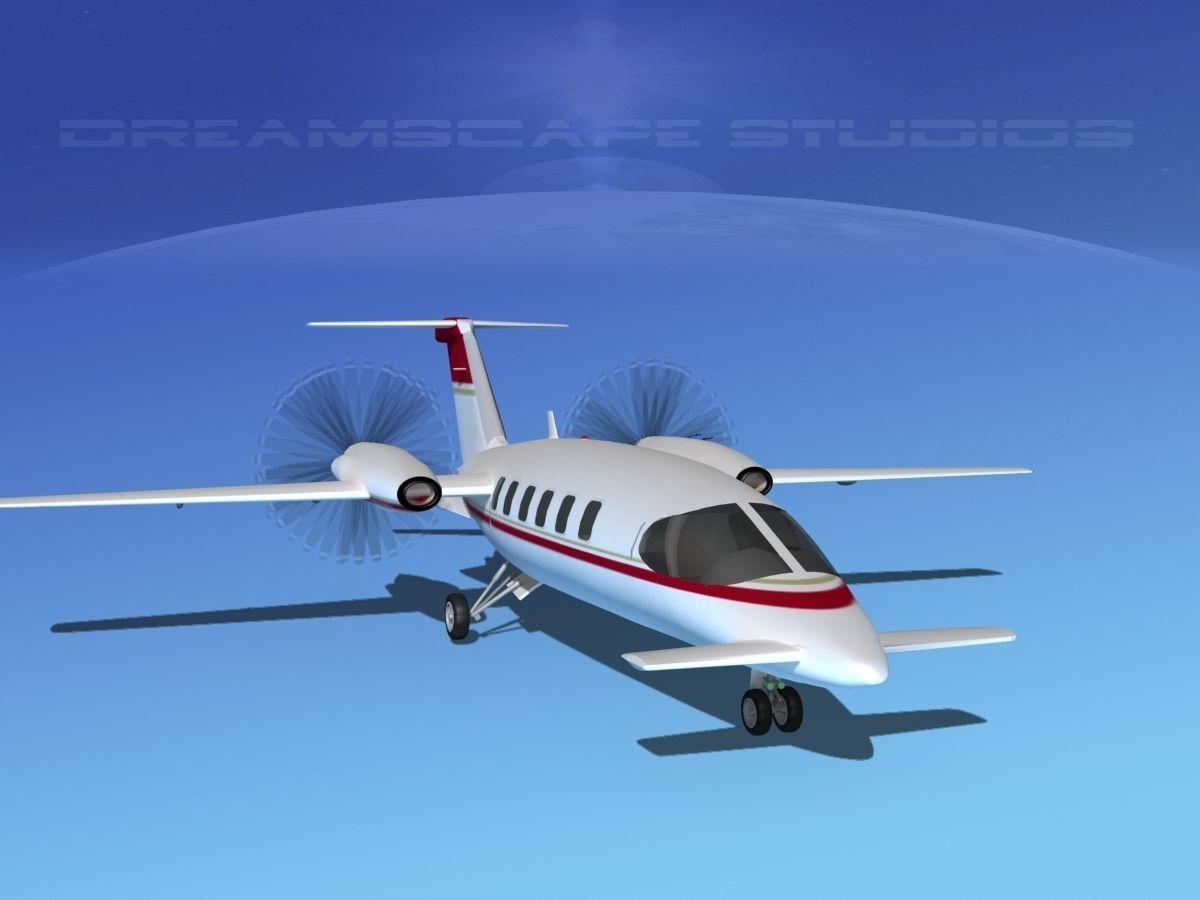 Piaggio P180 Avanti V15 3D model_3