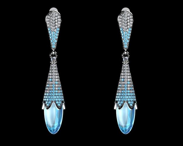 earring parts 3D print model