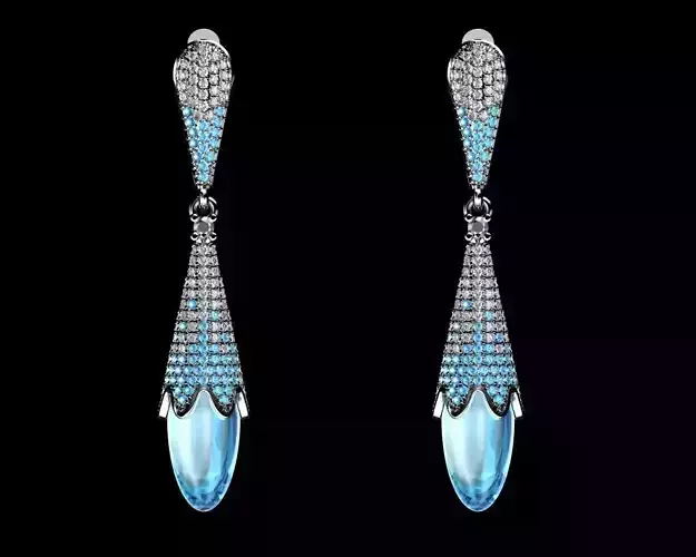 earring parts 3D print model