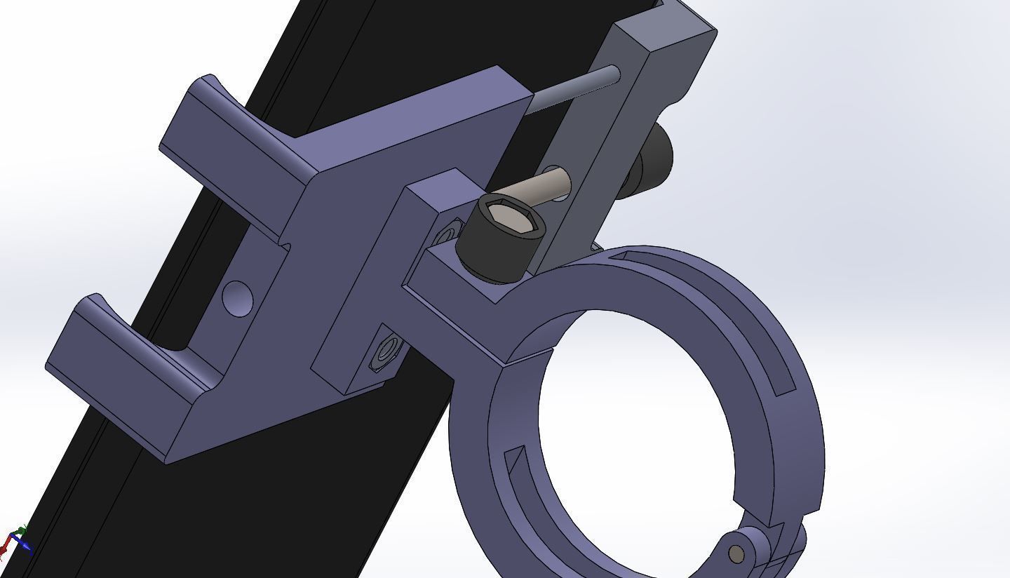 Mountain bike phone holder 3D print model_5