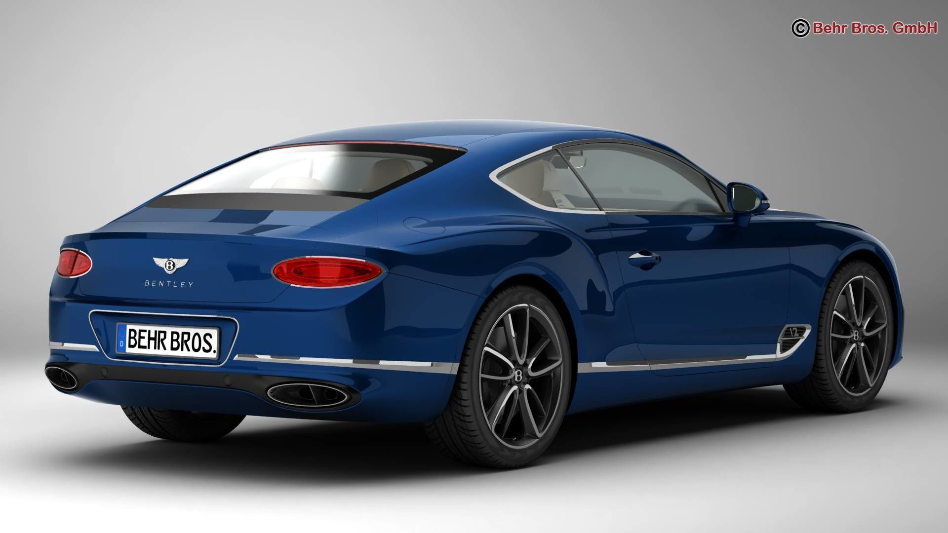 Bentley Continental GT 2018  3D model_3
