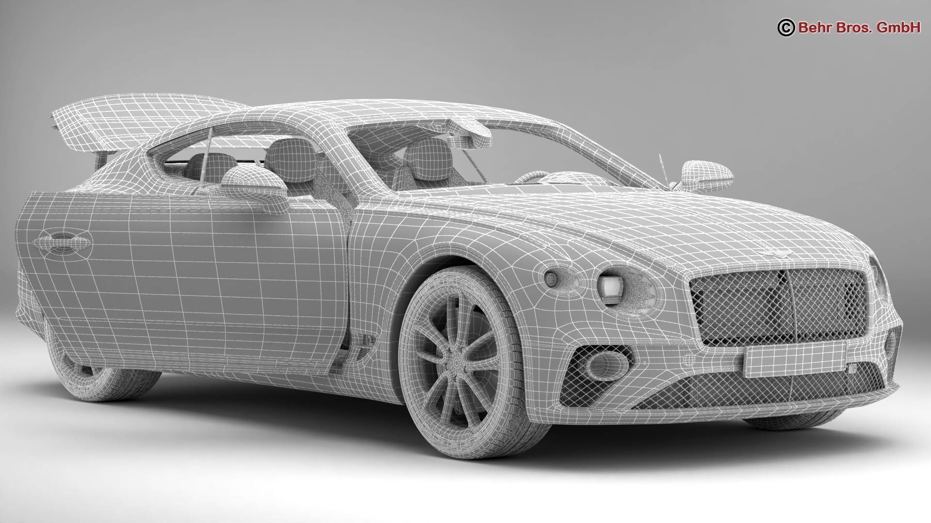 Bentley Continental GT 2018  3D model_16