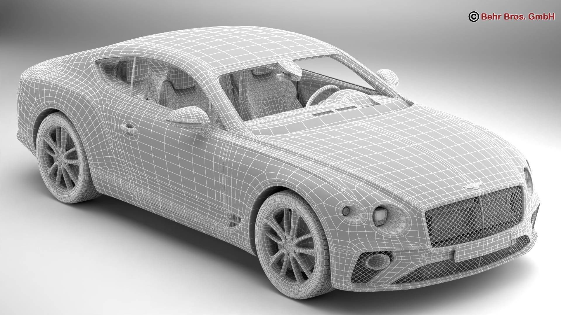 Bentley Continental GT 2018  3D model_15