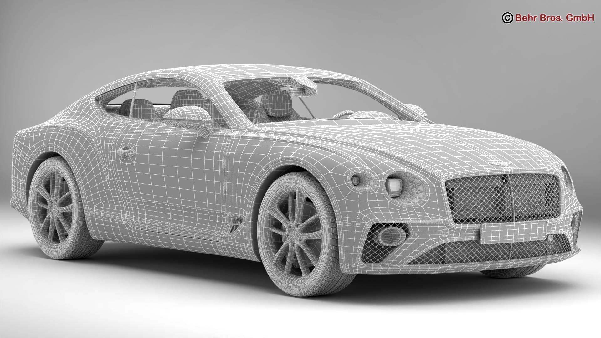 Bentley Continental GT 2018  3D model_17