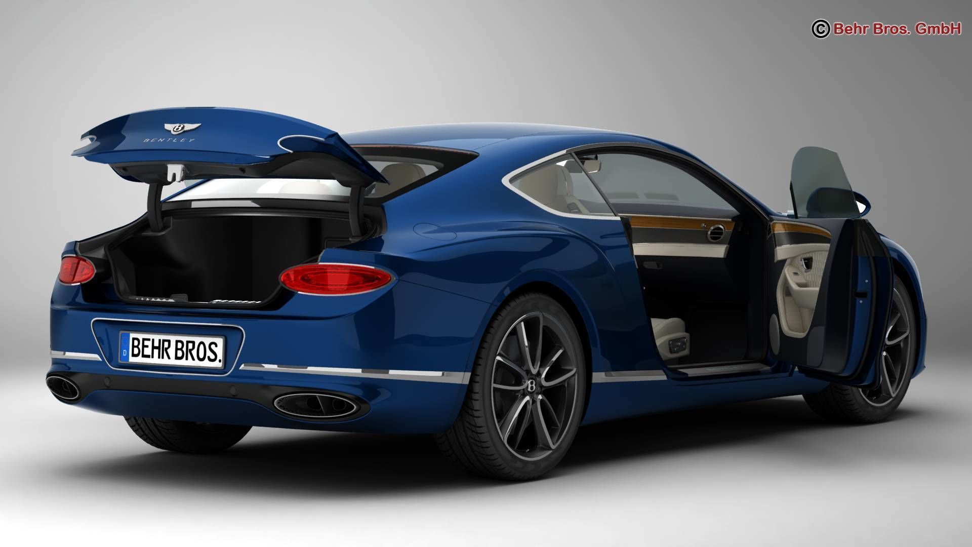 Bentley Continental GT 2018  3D model_4