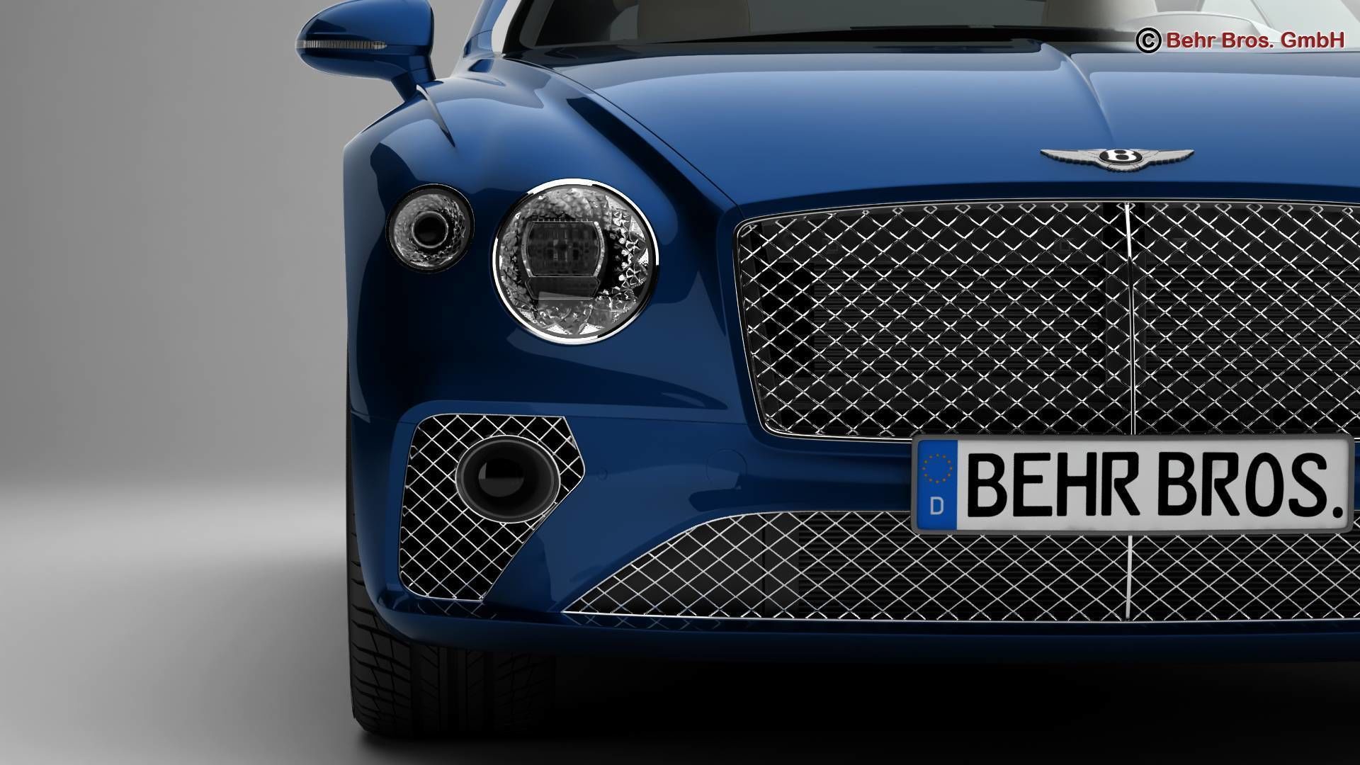 Bentley Continental GT 2018  3D model_7