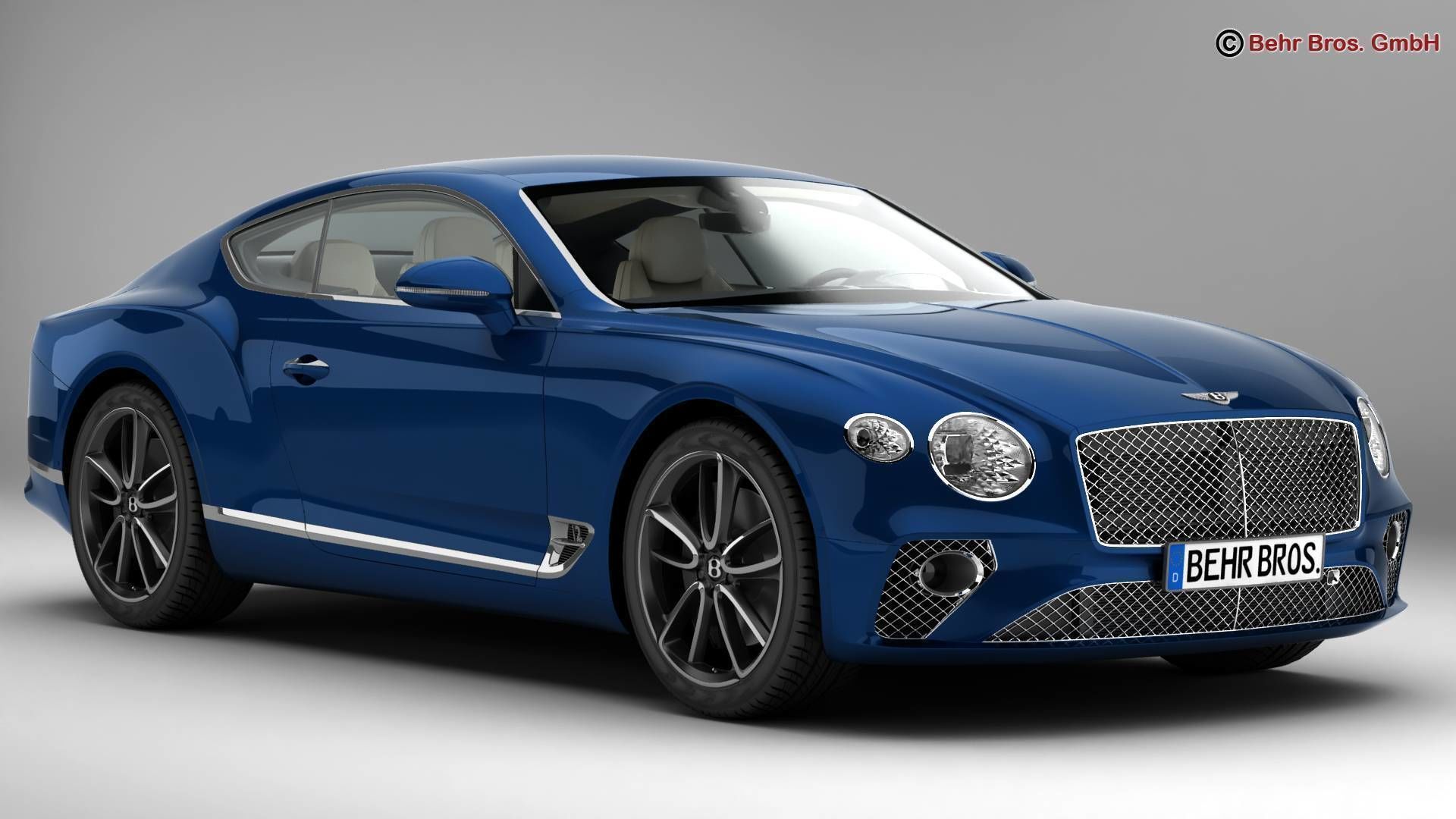 Bentley Continental GT 2018  3D model_1