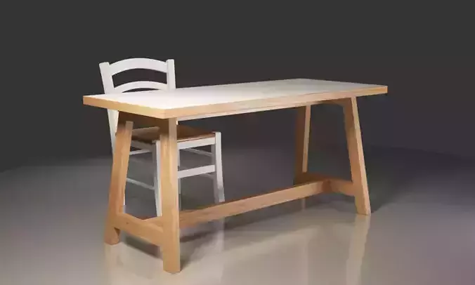 Country Style Chair and Desk