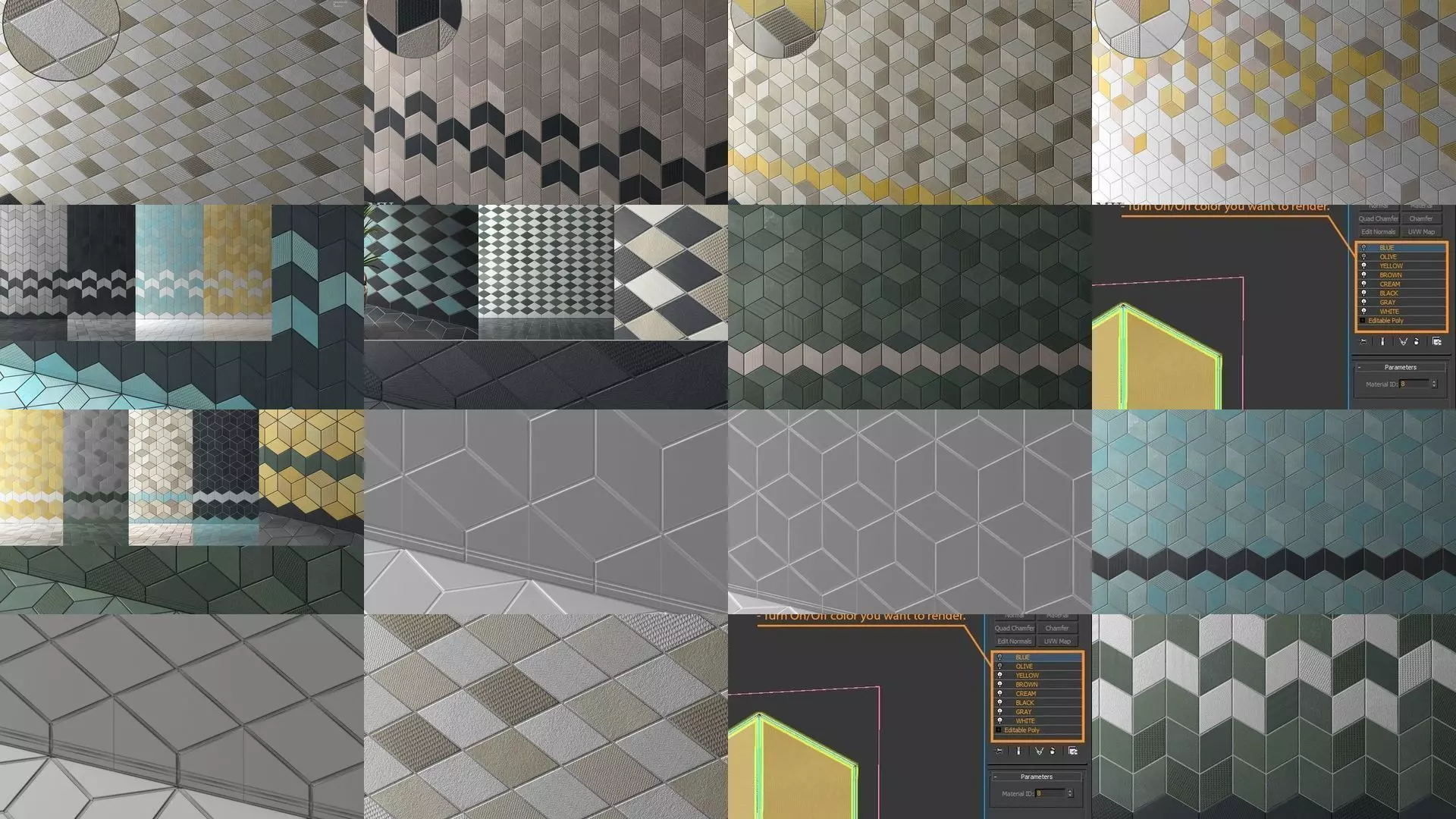 Tile TEX by Mutina -  3D Model Collection_0