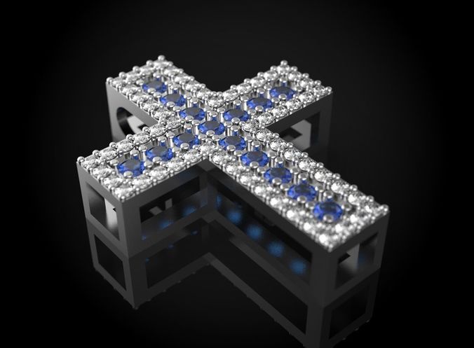 diamond cross  3D print model