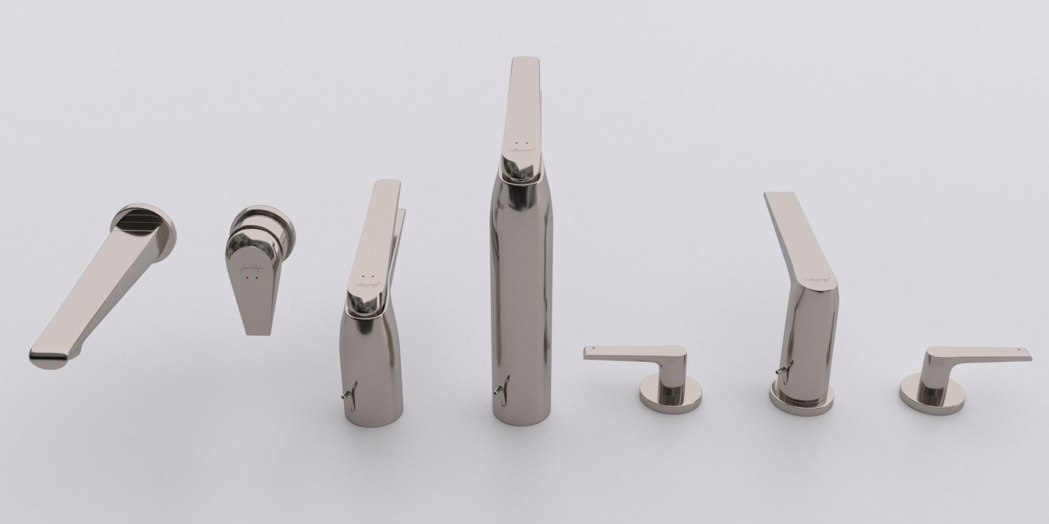 Faucets Jacob Delafon AVID collection 3D model_2