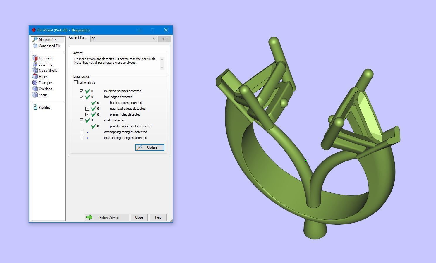 Gemstone Rings Diamond and Sapphire 3D print model_7