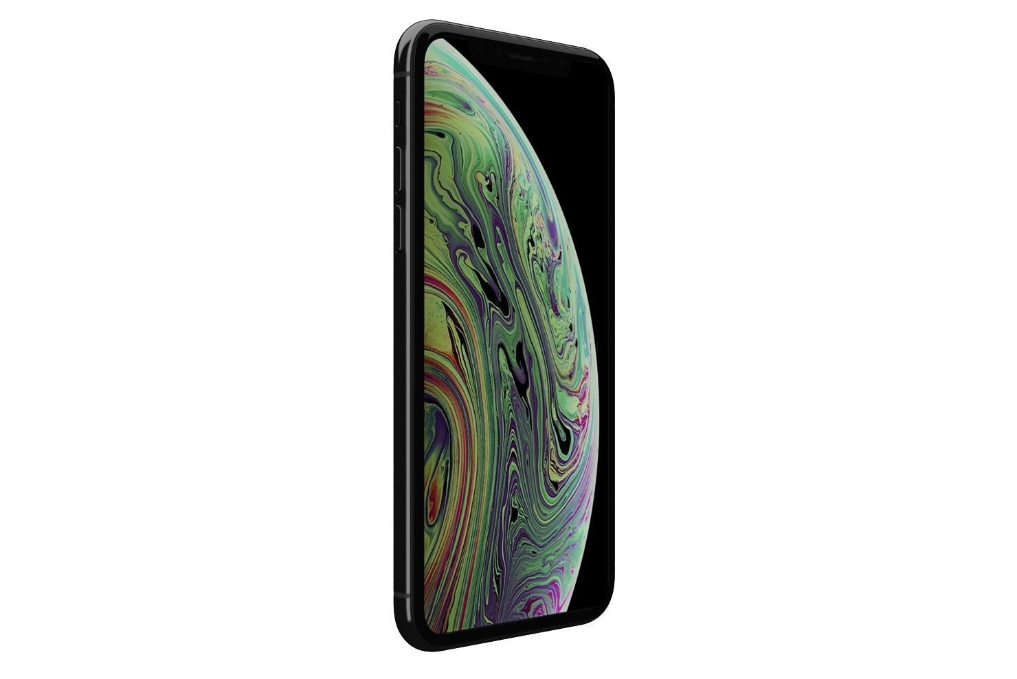 Apple iPhone XS Space Gray Low-poly 3D model_11