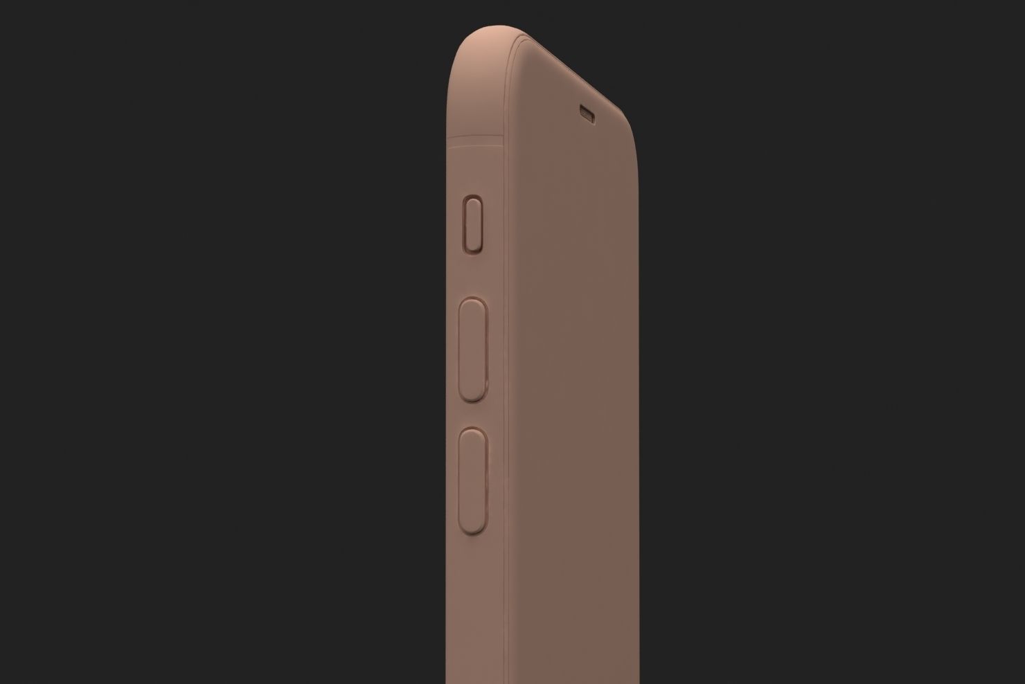 Apple iPhone XS Space Gray Low-poly 3D model_43
