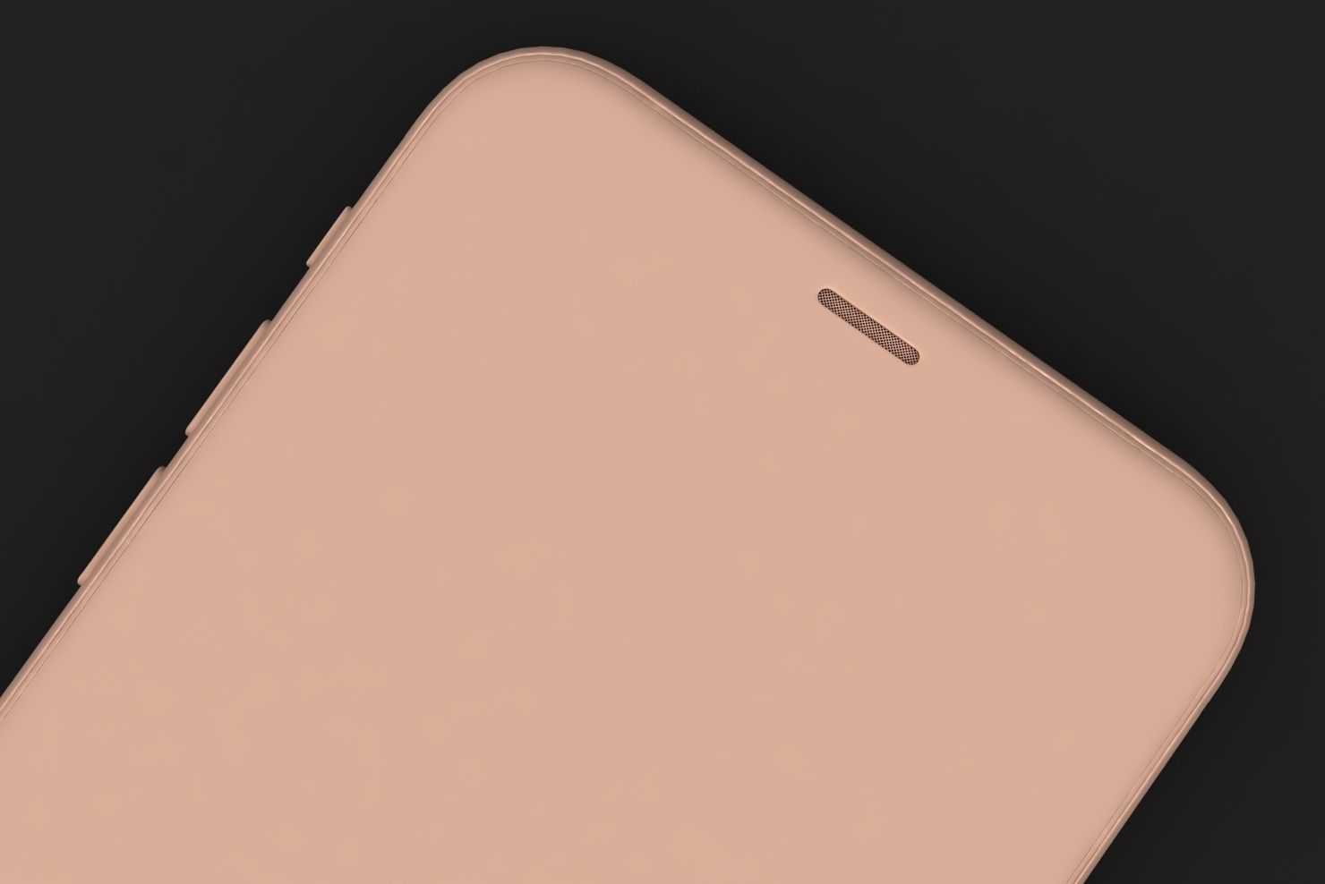 Apple iPhone XS Space Gray Low-poly 3D model_37