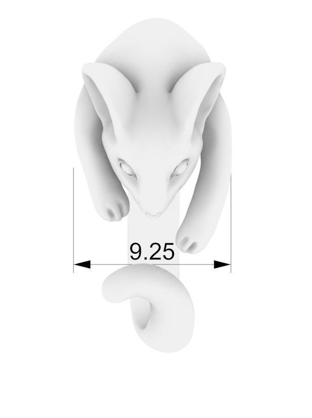 mouse ring 3D print model_9