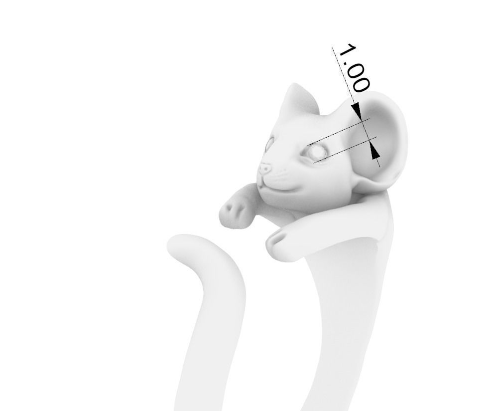 mouse ring 3D print model_8