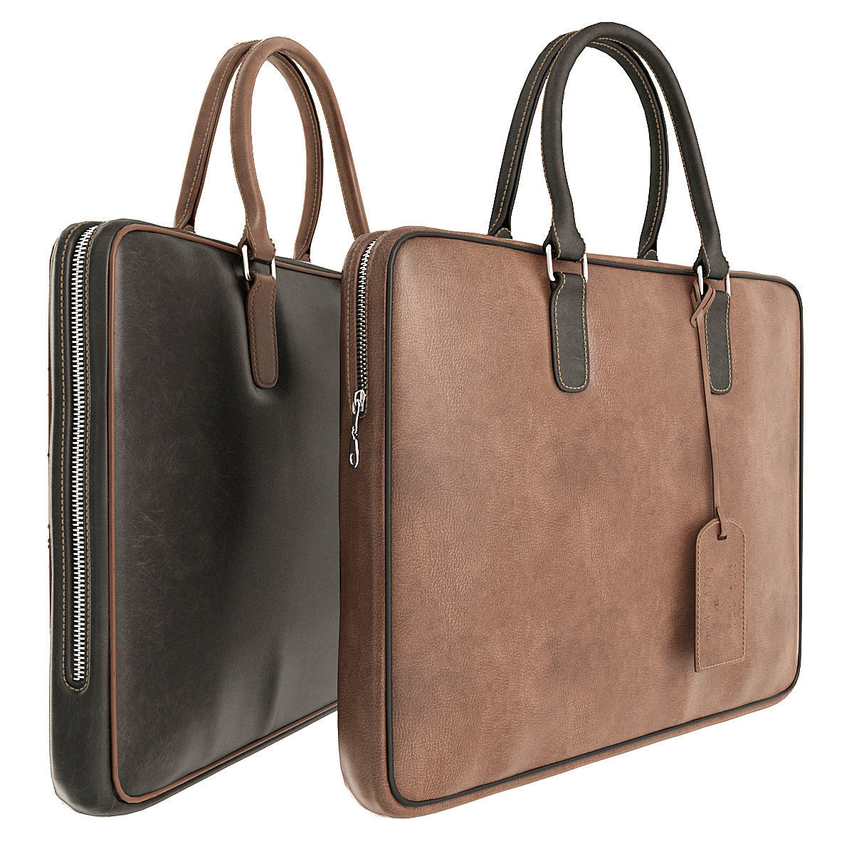Briefcases 01 3D model_2