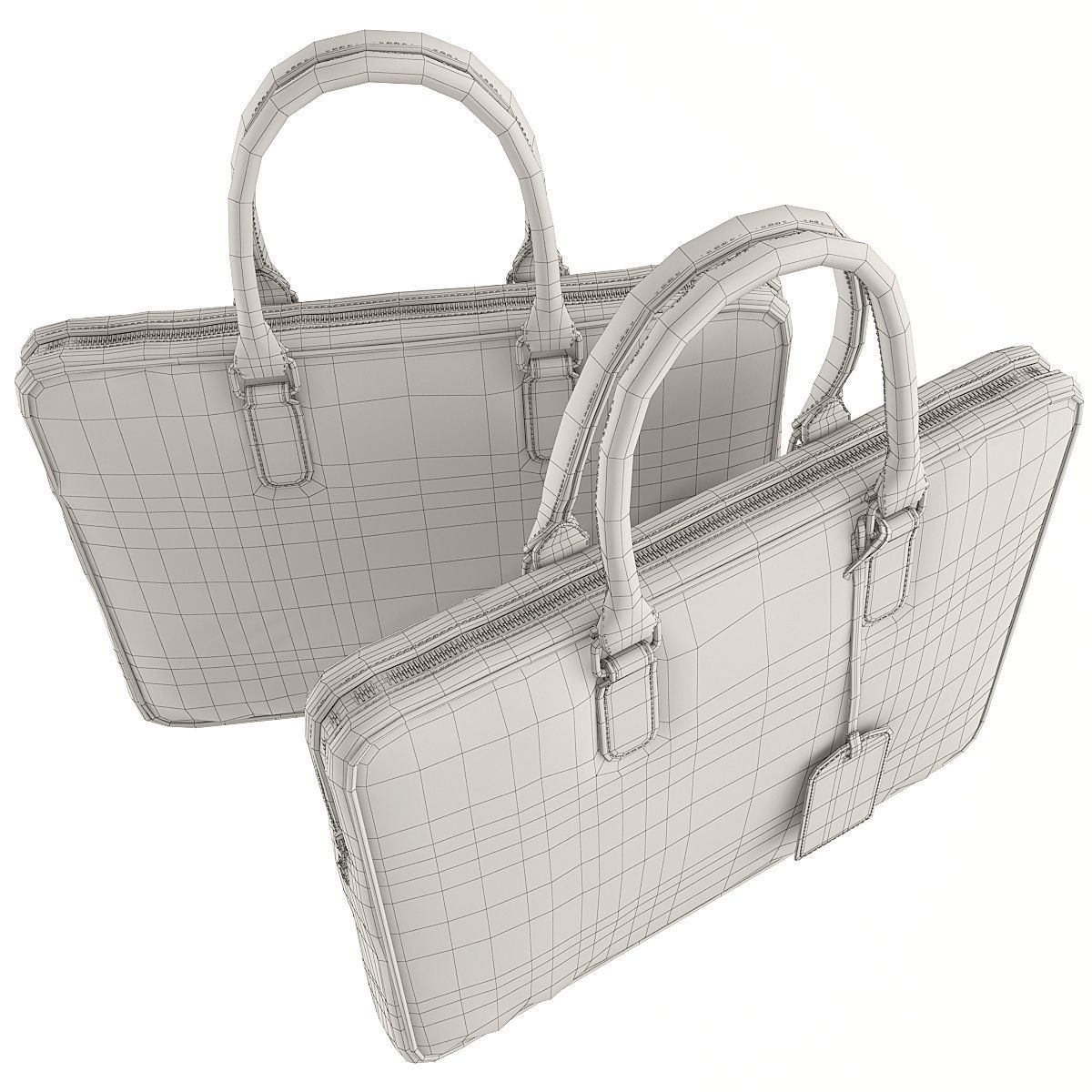 Briefcases 01 3D model_4