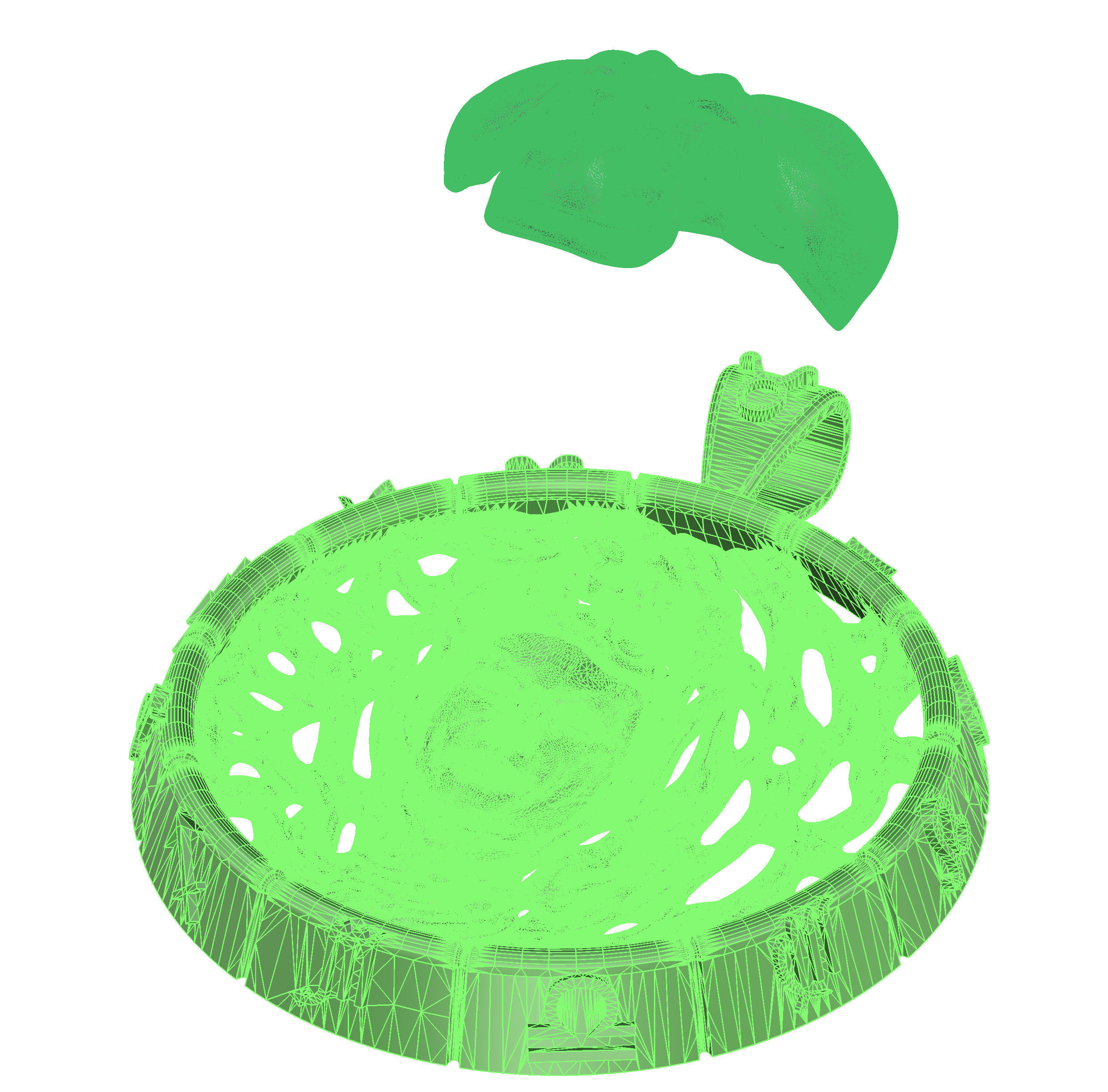 Zodiac Sign of the Taurus Pendant 3D print model_10