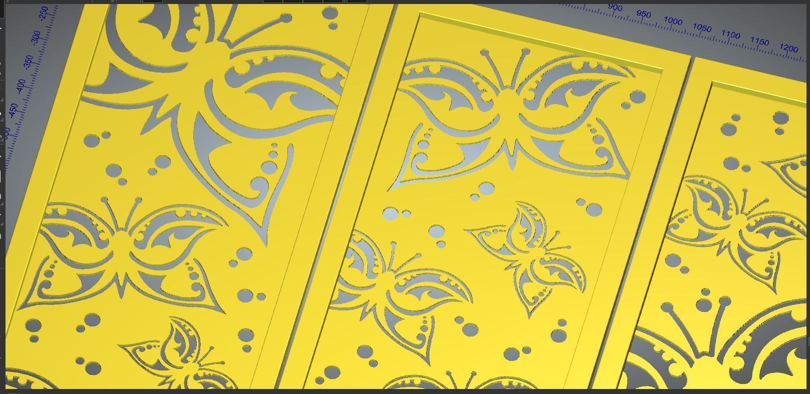 BUTTERFLIES SCREEN PANEL Free 3D print model_10