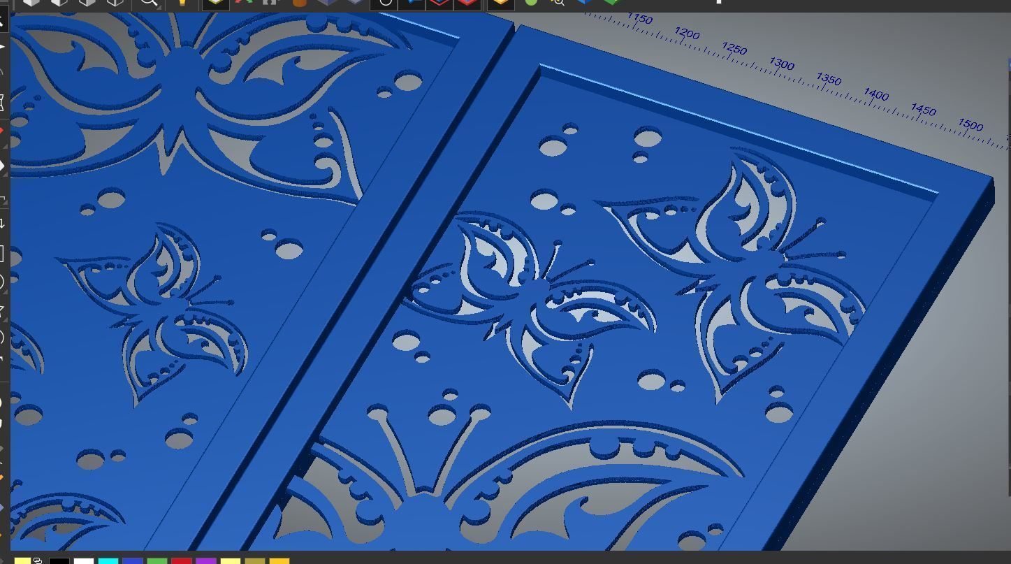 BUTTERFLIES SCREEN PANEL Free 3D print model_14