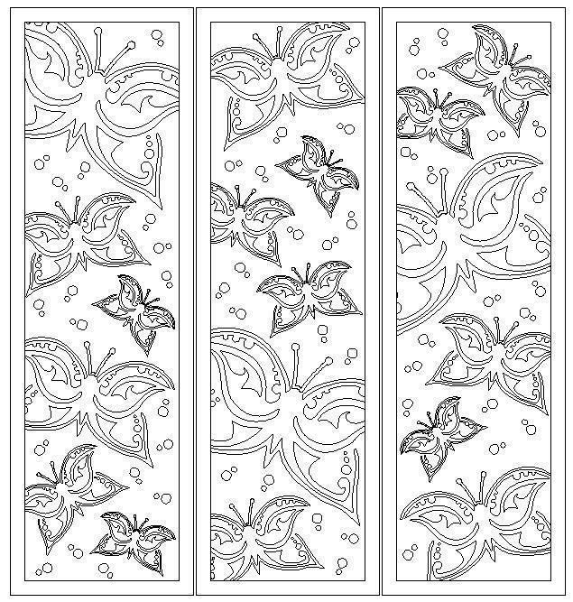 BUTTERFLIES SCREEN PANEL Free 3D print model_16