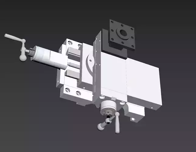 Xy fine tuning handle adjusts the module