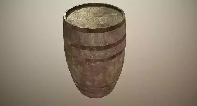 PBR Wooden Barrel