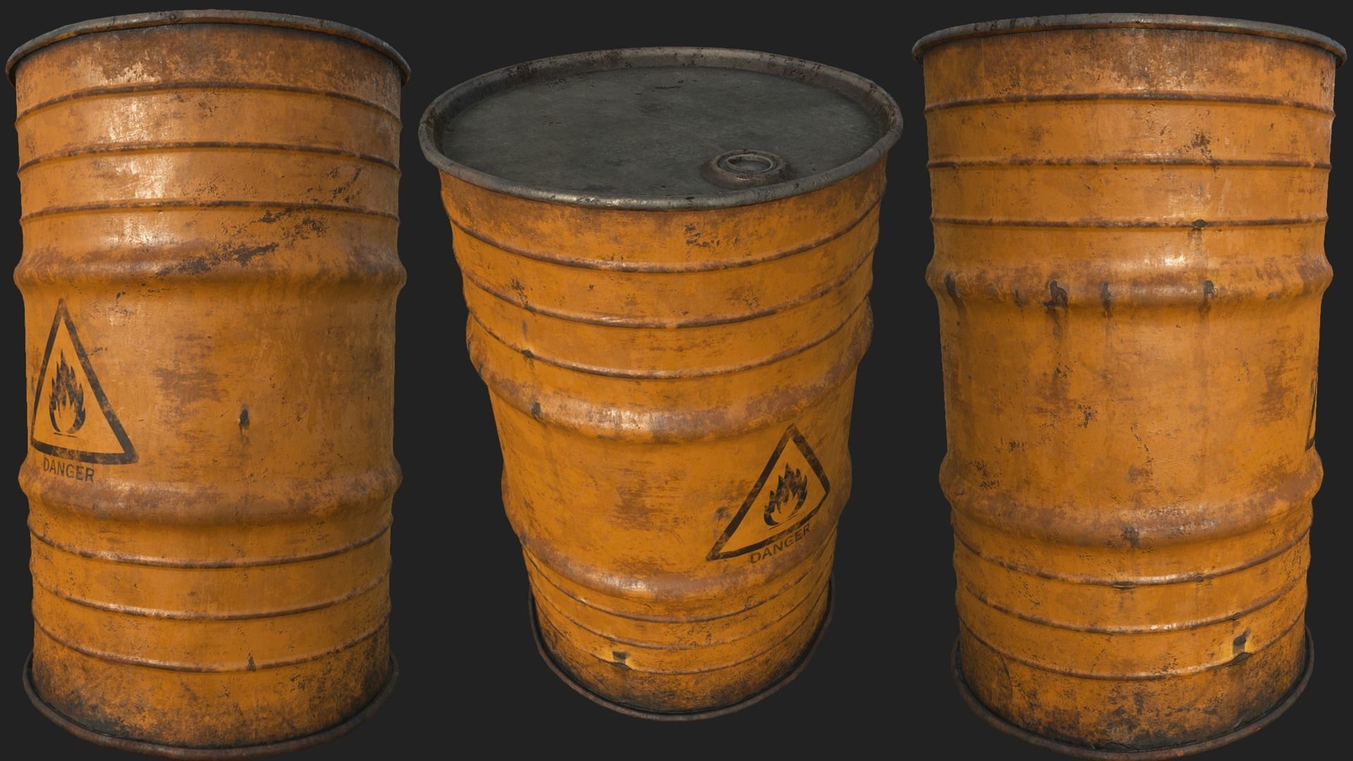 Explosive Props PBR Low-poly 3D model_7