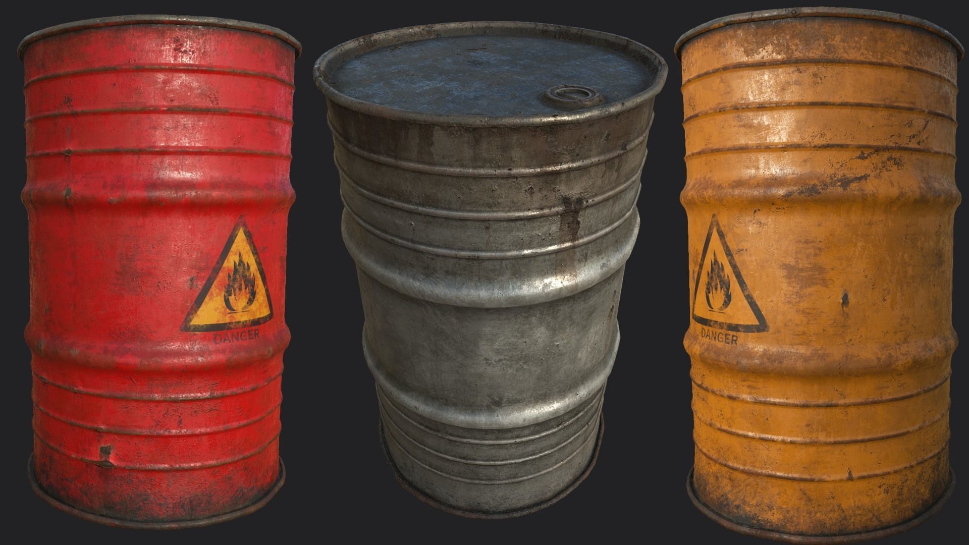 Explosive Props PBR Low-poly 3D model_5